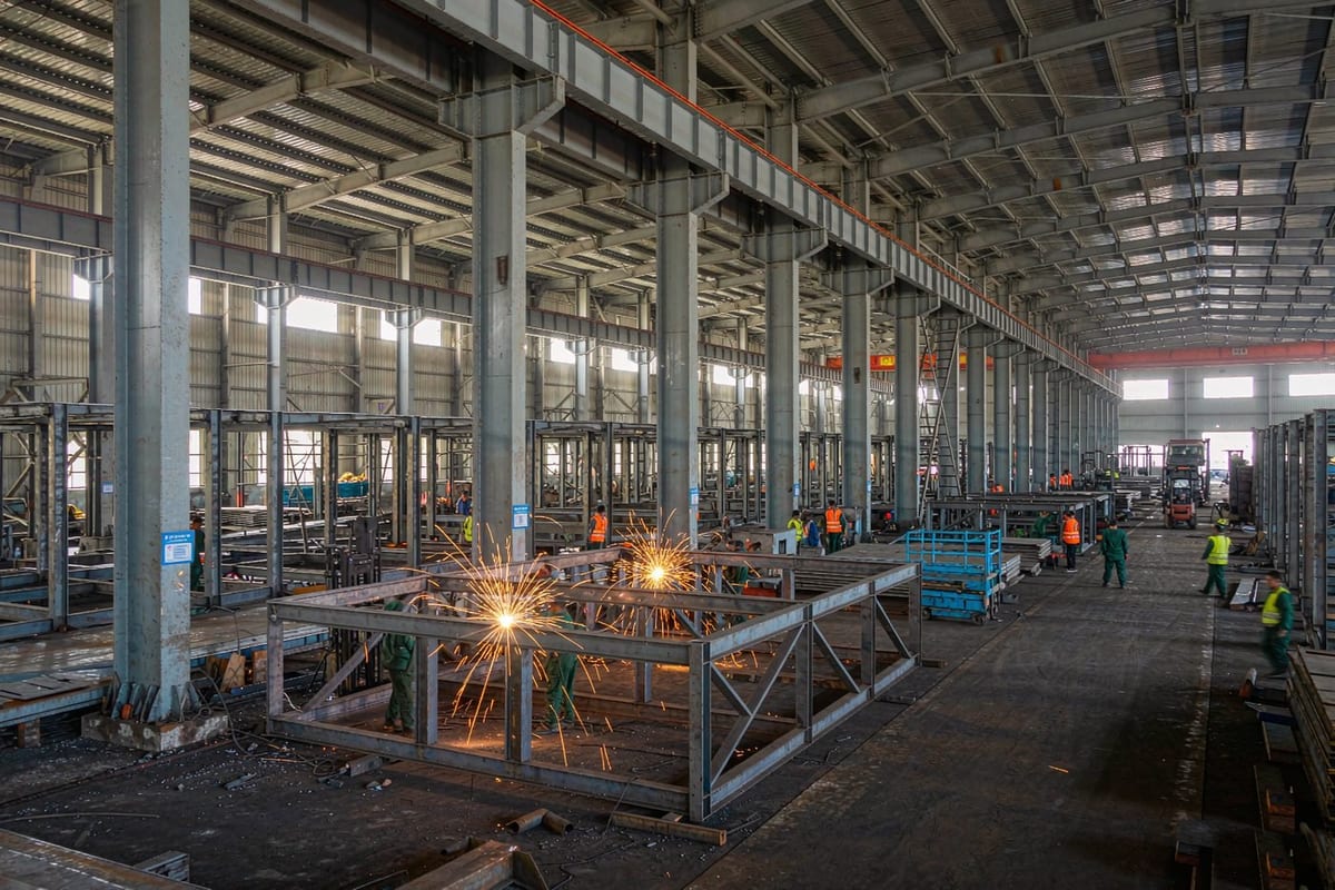 Interior of the welding shop